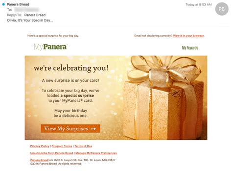 panera mail